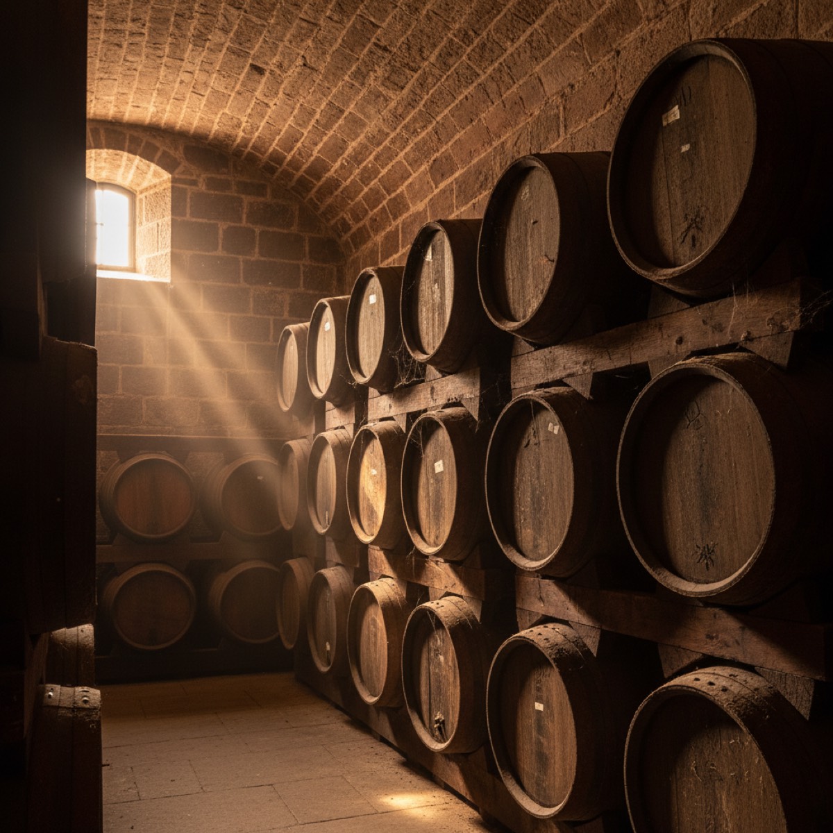 Oak cask warehouse